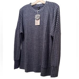 NWT Womens Sweaters Dressy Casual Crewneck Long Sleeve Shirts Loose Fit Size XL
